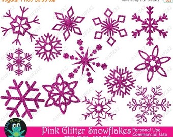 pink snowflake etsy