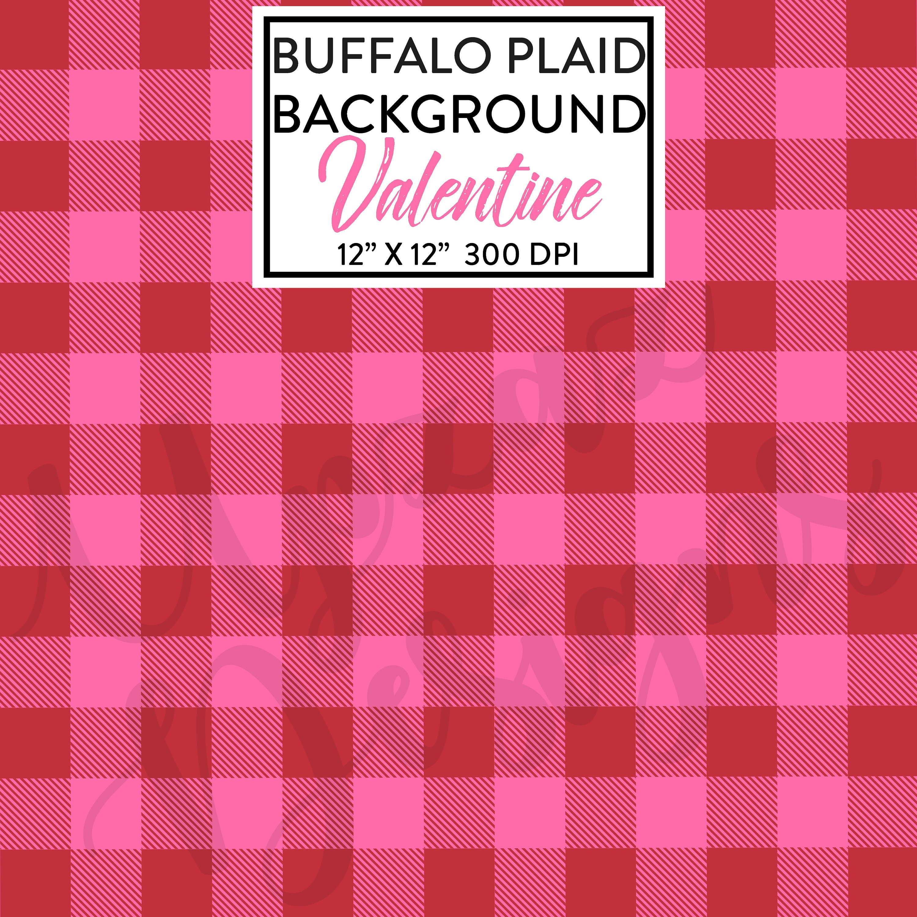 Red and Pink Buffalo Plaid Digital Paper Background | Etsy