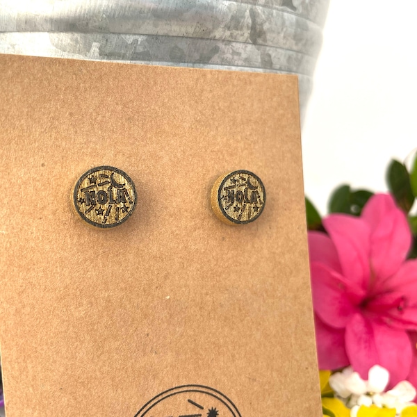 New Orleans Watermeter Earrings - Handmade Wooden Stud Earrings - NOLA Symbols - Perfect New Orleans Gift - Laser Cut to Perfection