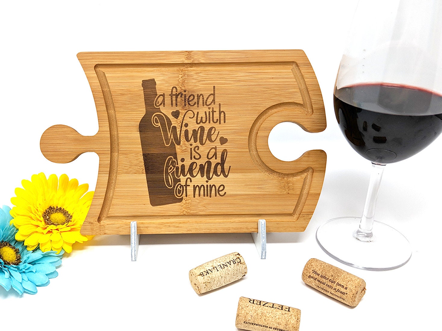 Friendship Cheese and Wine Cutting Board Charcuterie Board Etsy