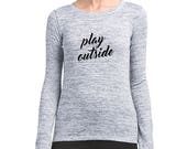 Personalized Customized Tank Shirt, Play Outside - Clover Back Top
