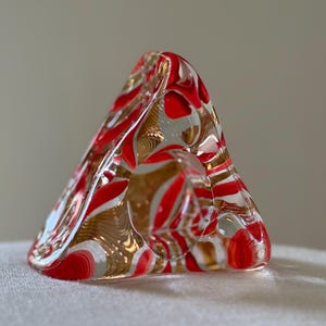 Kosta Boda Vintage Art Glass Tealight Holder: Ulrica Hydman Vallien Hand-Painted Scandinavian Decor