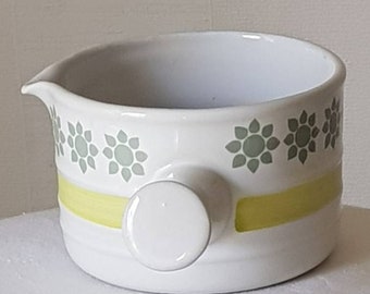 Vintage Gustavsberg Ceramic Casserole Bowl With Handle