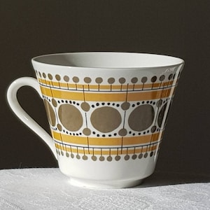 Mug vintage en céramique Rörstrand ALEP, Suède, design scandinave, années 1970.