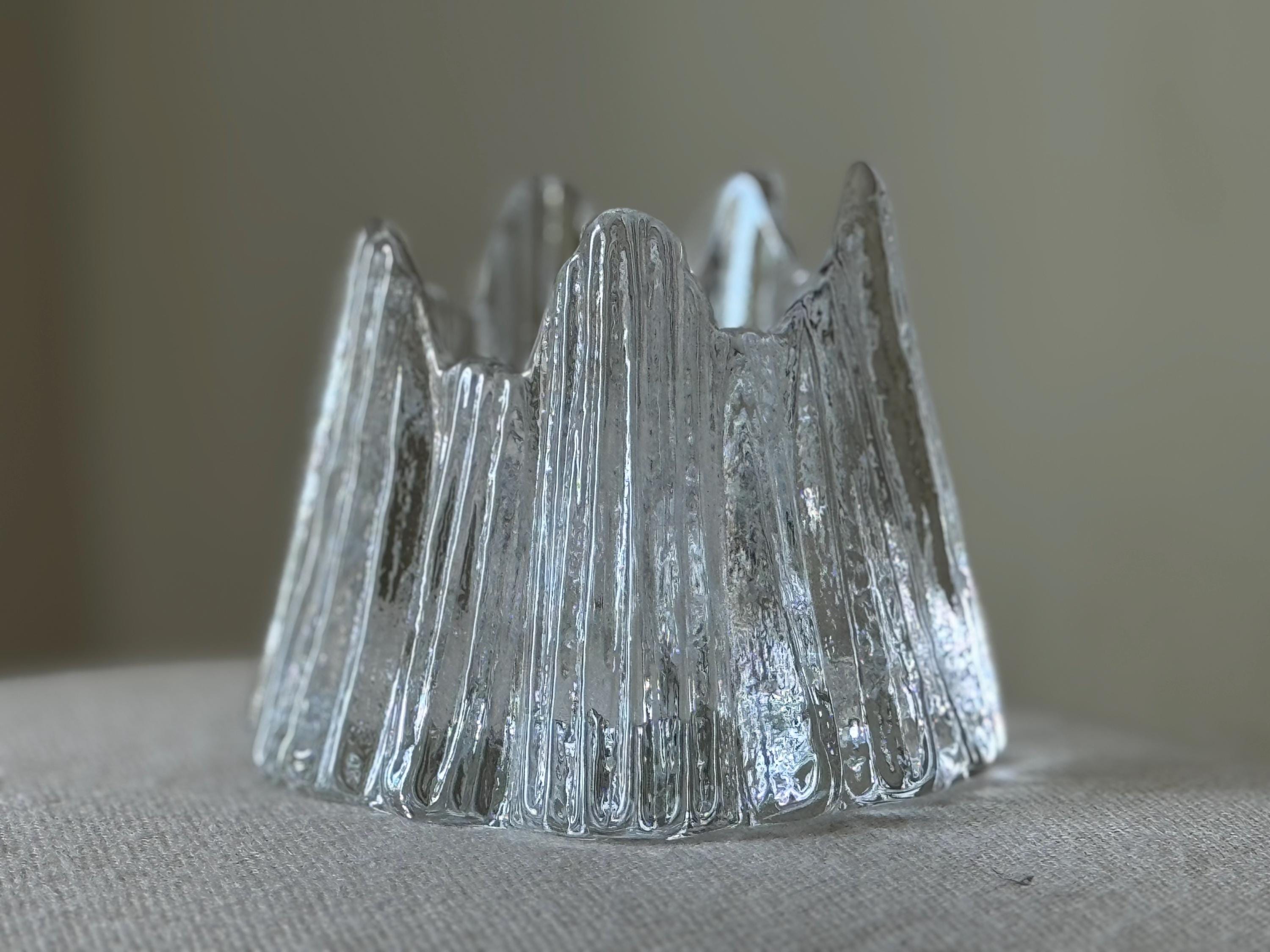 Nybro Crystal Sweden スウェーデン購入アートガラス ボウル