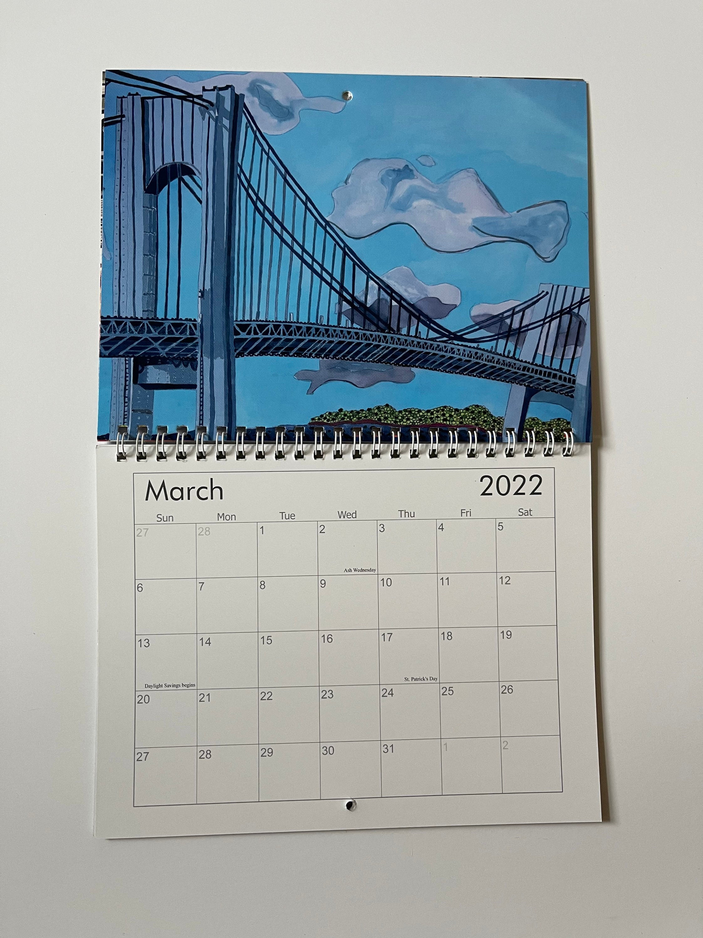 Brooklyn Calendar Etsy