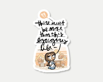 1437 / This egregious life diecut sticker