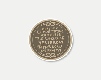 1124 / World of Fantasy die cut sticker