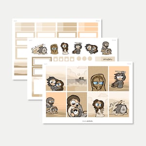 1421 / Dune planner sticker kit image 1