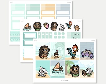 1426 / Moana planner sticker kit