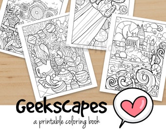 283 / Geekscapes Printable Coloring Pages