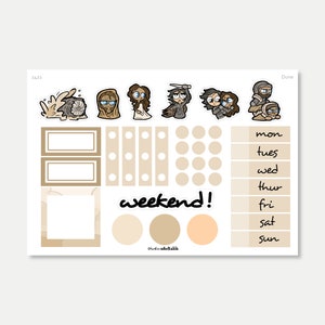 1421 / Dune planner sticker kit image 3