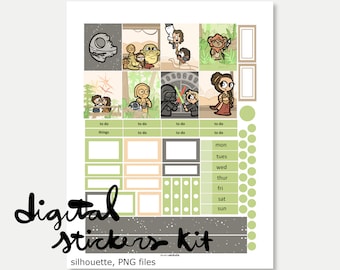 D153 / The Return DIGITAL PRINTABLE planner sticker kit