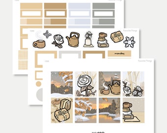 1399 / Favorite Things Hobonichi Cousin sized planner sticker kit