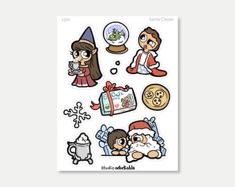 1321 / Santa Clause large stickers