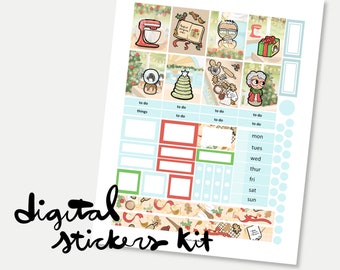 D042 / Great Holiday Baking Digital and Printable planner sticker kit