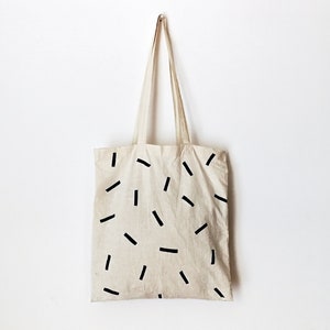 Cotton TOTE BAG, minimalist bag, natural canvas, bolsa de tela, pintado a mano, zero waste bag, eco friendly bag, shopping, hand painted bag image 1