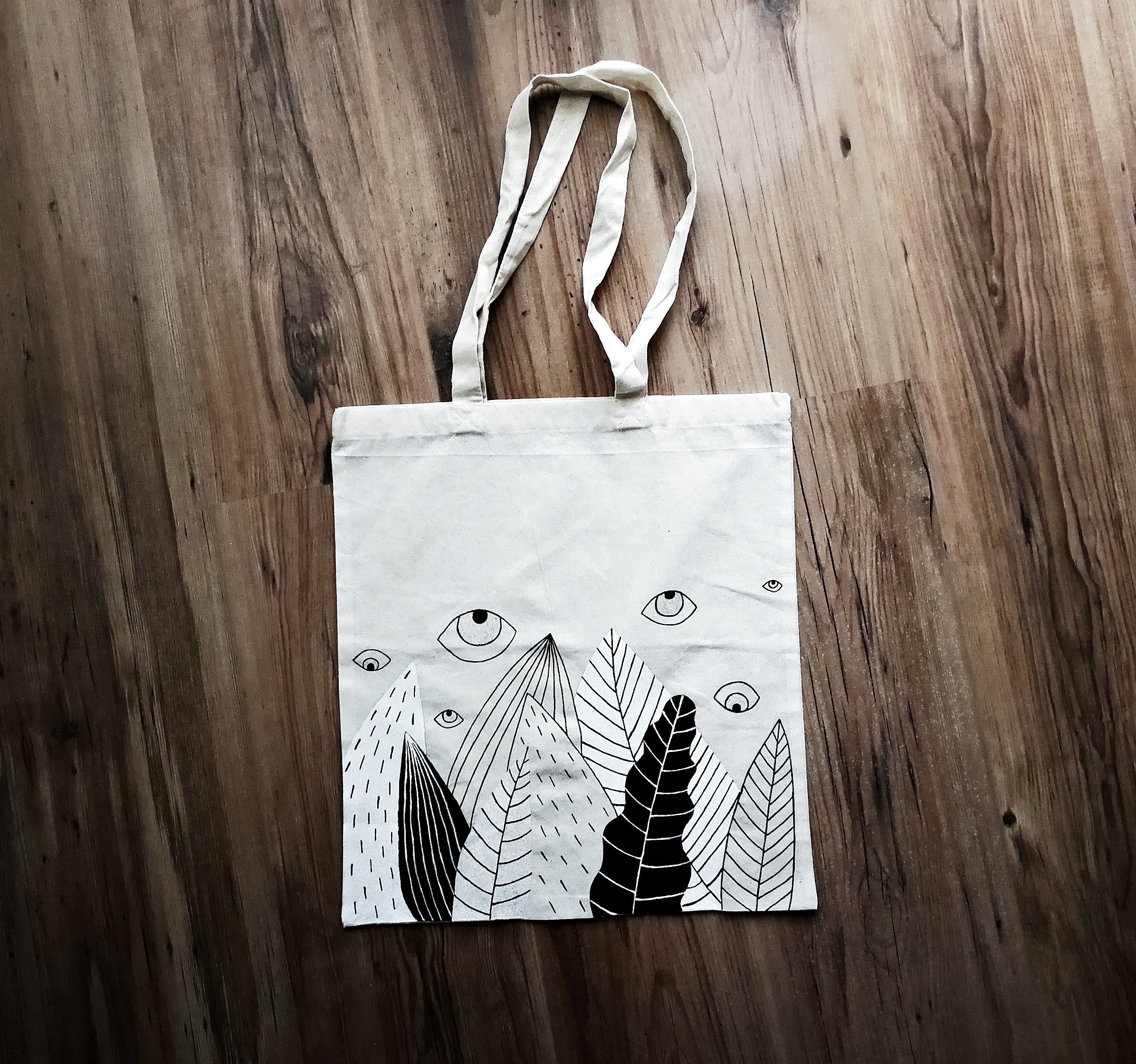 Eyes Mini ECONYL® Tote Bag - Black