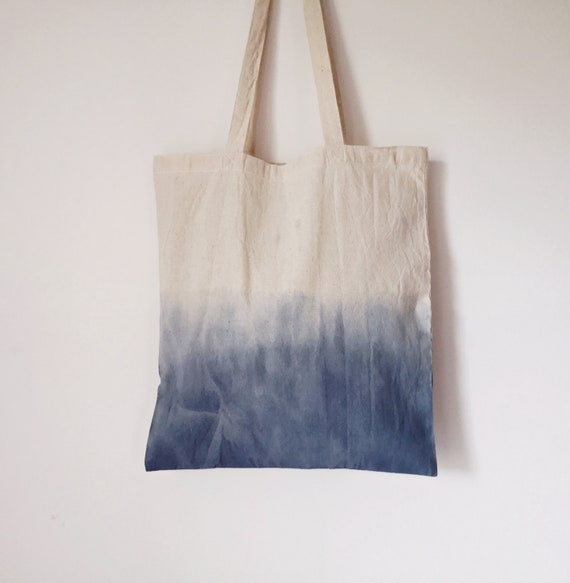 indigo tote bag