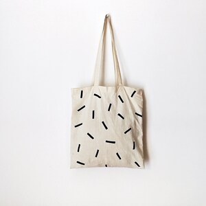 Cotton TOTE BAG, minimalist bag, natural canvas, bolsa de tela, pintado a mano, zero waste bag, eco friendly bag, shopping, hand painted bag image 5