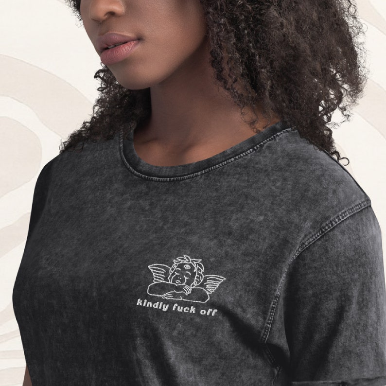 Cherub Angel Tshirt Embroided Vintage Angel Shirt Short Etsy UK