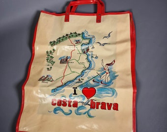 Tragetasche Reiseandenken der 1970er Jahre - Costa Brava