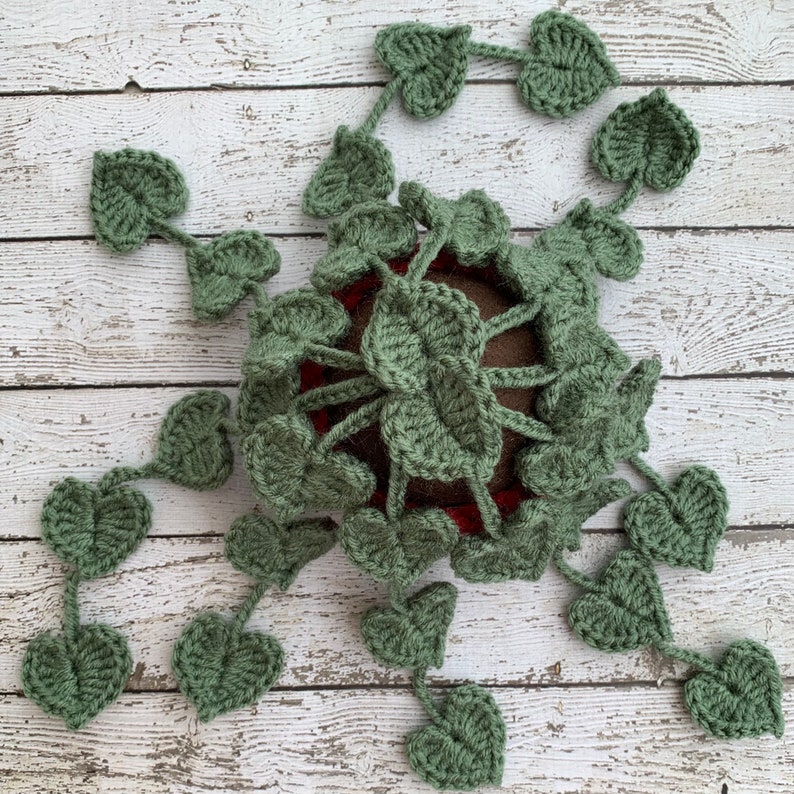 Crochet String of Hearts Plant Personalizable Small Trailing Etsy