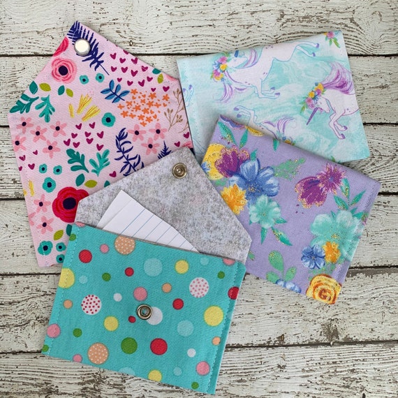 Fabric envelope set reusable envelopes pretend mail Etsy