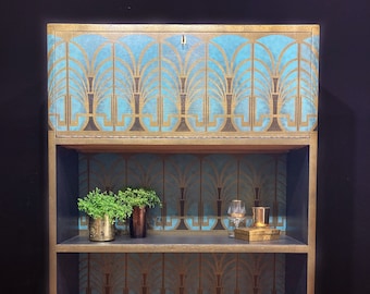 Mid Century Drinks Cabinet, Cocktail Cabinet, Art Deco Design, Made to Order