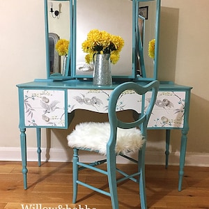 Dressing Table Set, Vanity Table, Dresser with Mirror, Dresser with Chair - Created to Order