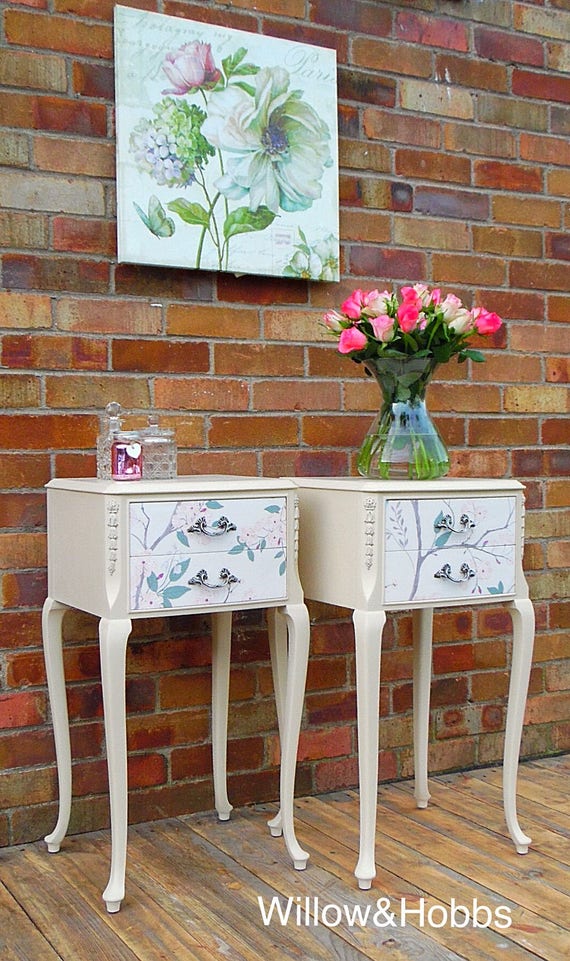 Bedside Tables Painted and Designed to Order Etsy UK
