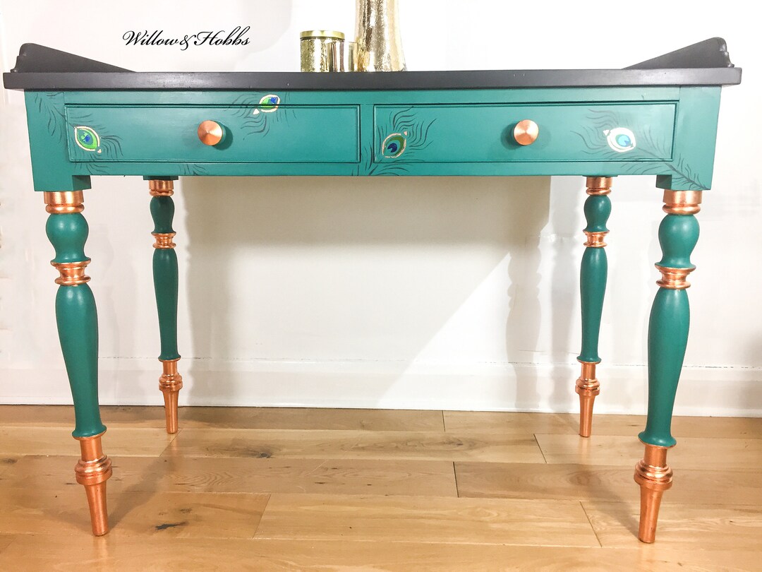 Turquoise console table deals