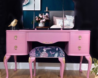 Dressing Table, Dresser with Mirror, Triple Mirrors, Made to Order