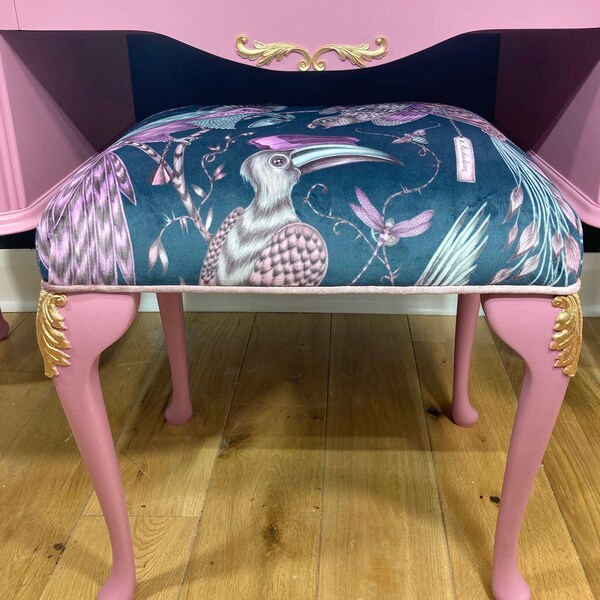 DRESSING TABLE STOOL Etsy UK
