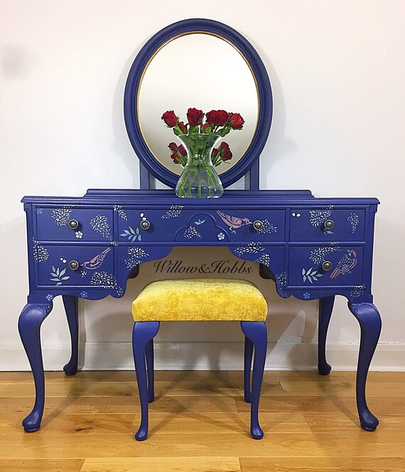 Dressing Table and Stool Dresser With Mirror Vanity Table Created to Order Etsy