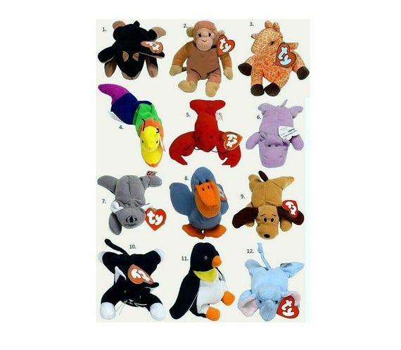 Mcdonald's Ty TEENIE BEANIE BABIES 1998 in Original Packages * You
