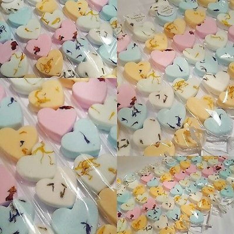 50 mini heart bath bombs bulk wholesale Etsy