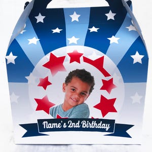 Photo Box Personalised Children’s Party Box Gift Bag Favour