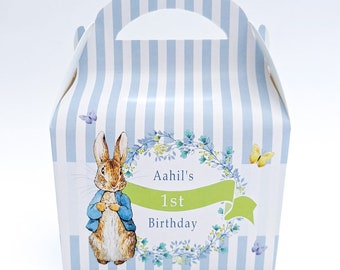 Peter Rabbit Personalised Children’s Party Box Gift Bag Favour