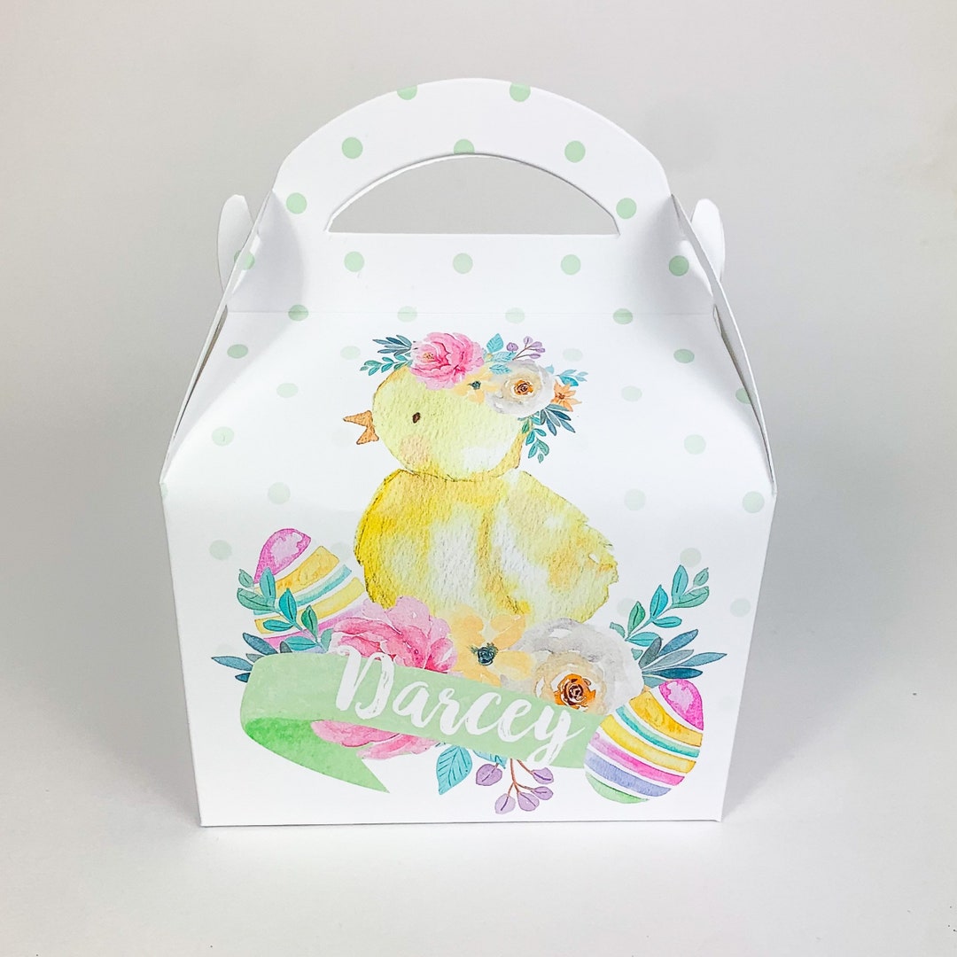 Personalised Easter Treat Boxes Gift Bags - Etsy