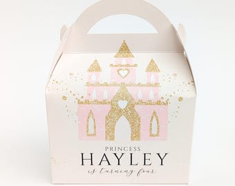 Prinzessin Schloss Kindergeburtstag Party Boxen, Giebel Box