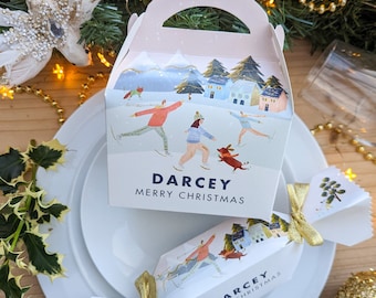 Personalised Christmas Cracker Winter Wonderland Treat Box
