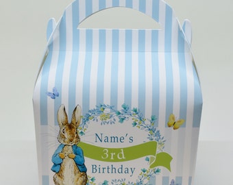 Peter Rabbit Personalised Children’s Party Box Gift Bag Favour