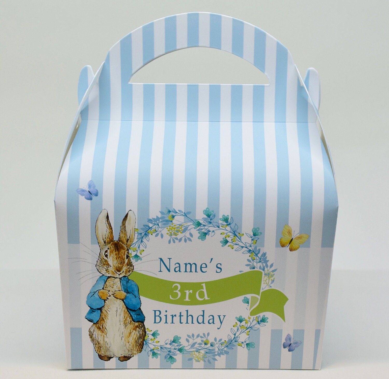 Peter Rabbit Personalised Children’s Party Box Gift Bag Favour