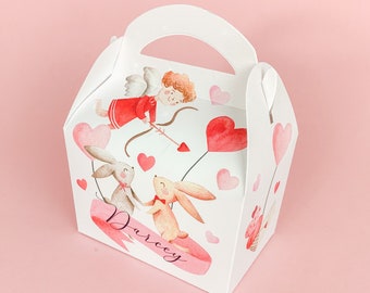 Personalised Valentines Day Treat Boxes Gift Bags