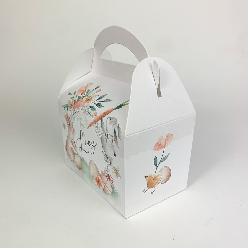 Personalised Easter Treat Boxes Gift Bags - Etsy Canada