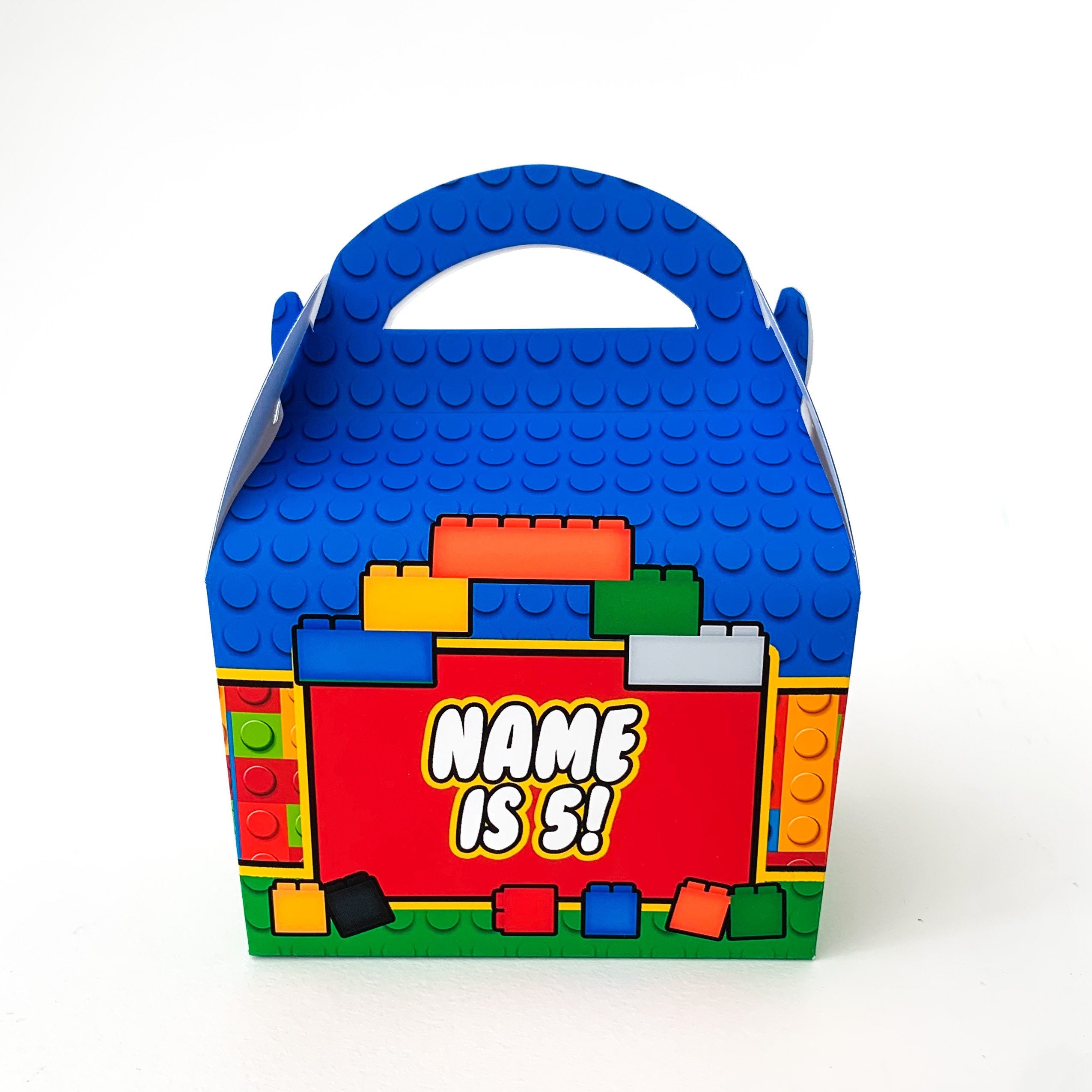 Building blocks bricks Personalised Childrens Party Box Gift Etsy
