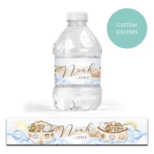 NOAH'S ARK Personalised Children’s Party Box Gift Bag Favour Drink Labels x 7