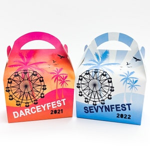 Festival Personalised Children’s Party Box Gift Bag Favour