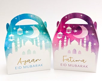 Eid celebration gift / treat box Personalised Children’s Party Box Gift Bag Favour